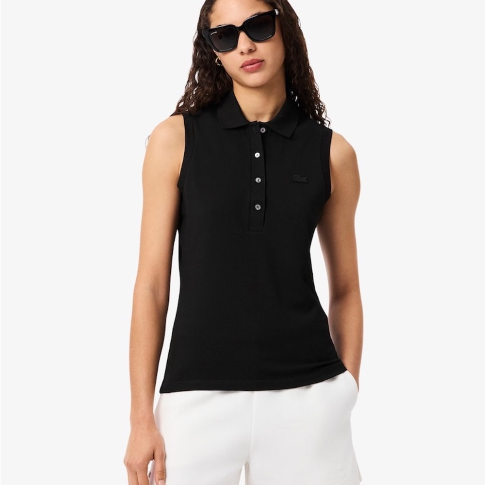 Lacoste women's sleeveless polo shirt